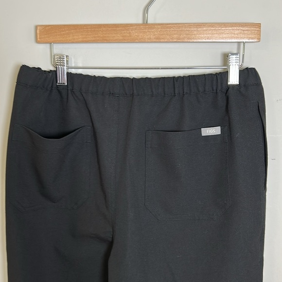 Figs Pisco Basic Scrub Pant Mens Black Tie Waist Sz Medium Tall - Picture 5 of 9
